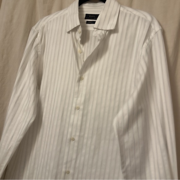 Zara Slim Striped Shirt - Picture 1 of 7